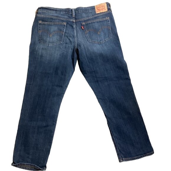 Boyfriend Style Sz 36 x 25-1/2 Denim Blue Jeans 95M - Picture 3 of 13